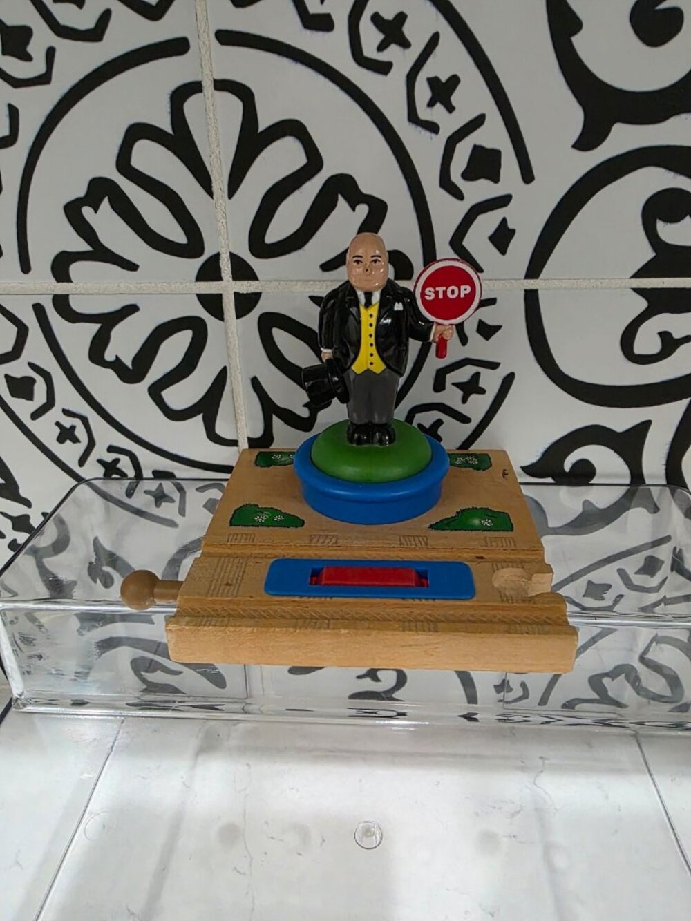 RARE Thomas Switchman Engine Sir Top Hat Auto Stop Track 2003 Gullane Wooden